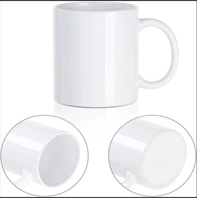 12 OZ Sublimation Mugs Blank Porcelain Mug