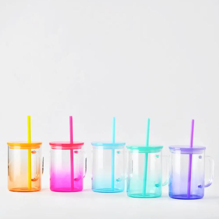 16oz Ombre Mug Glass cans
