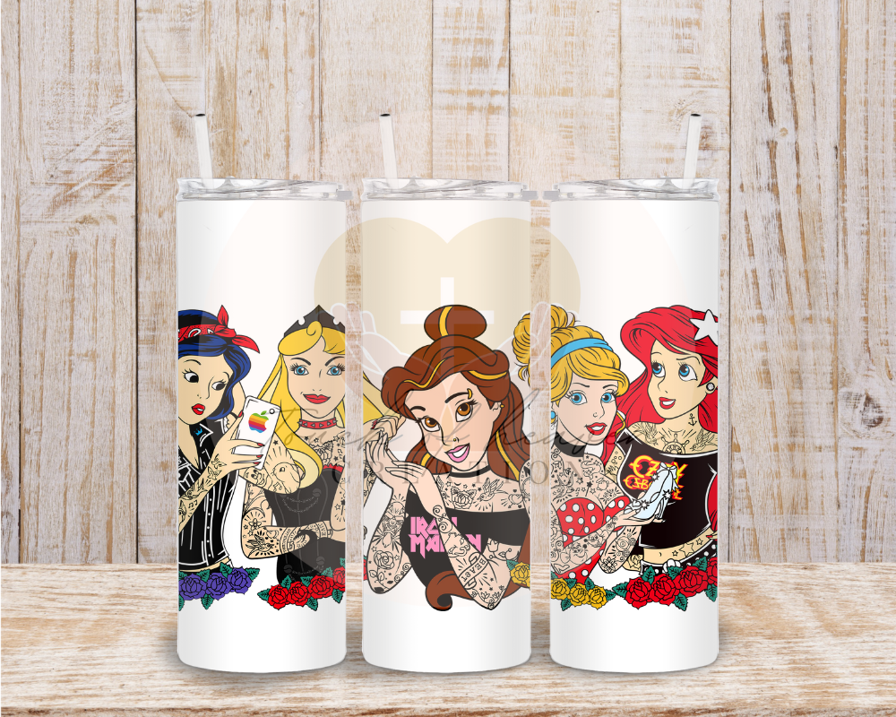 Tatted up Disney Princess