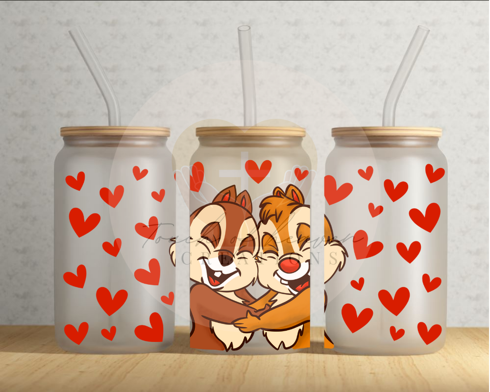 Chick Muncks Hearts Sublimation print