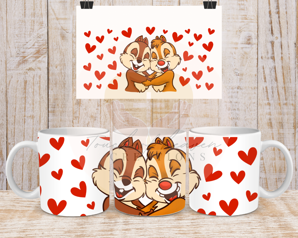 Chick Monk hearts
