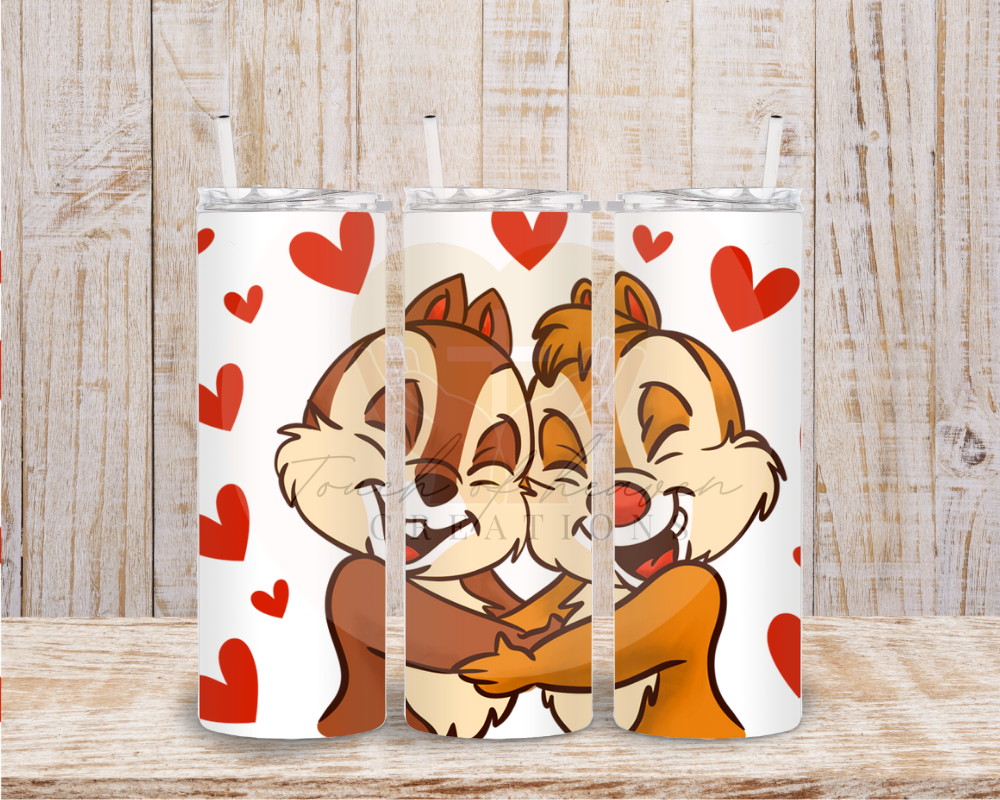 Chick Muncks Hearts Sublimation print