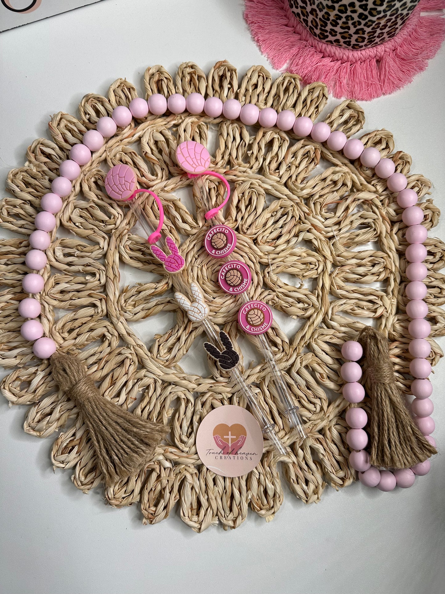 Concha Straw toppers