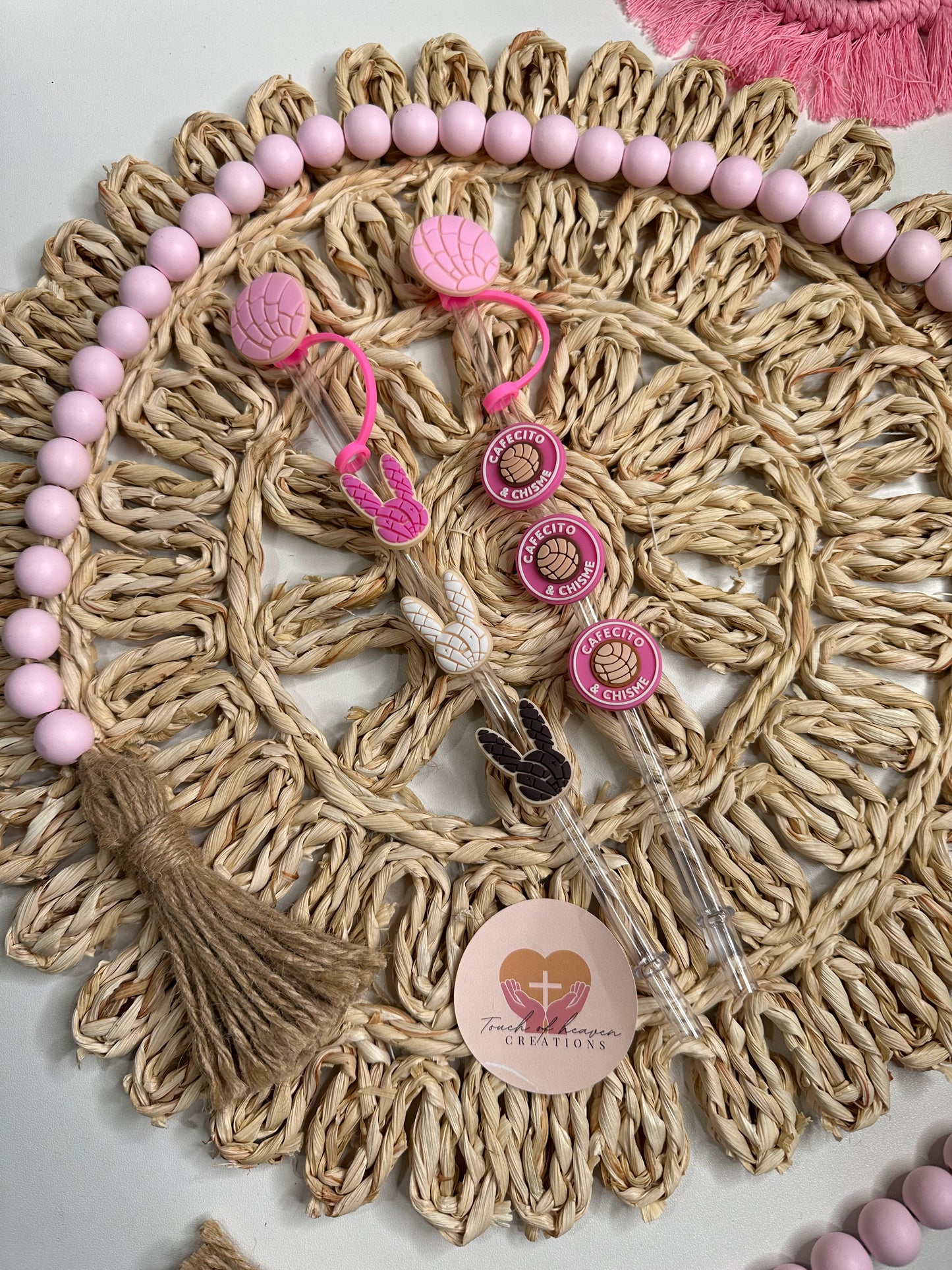 Concha Straw toppers