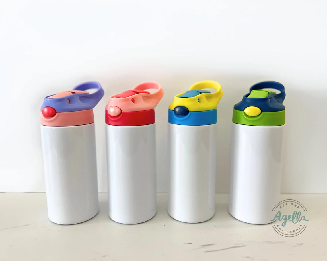 Sublimation Kids Sippy Cup Flip Top Tumbler