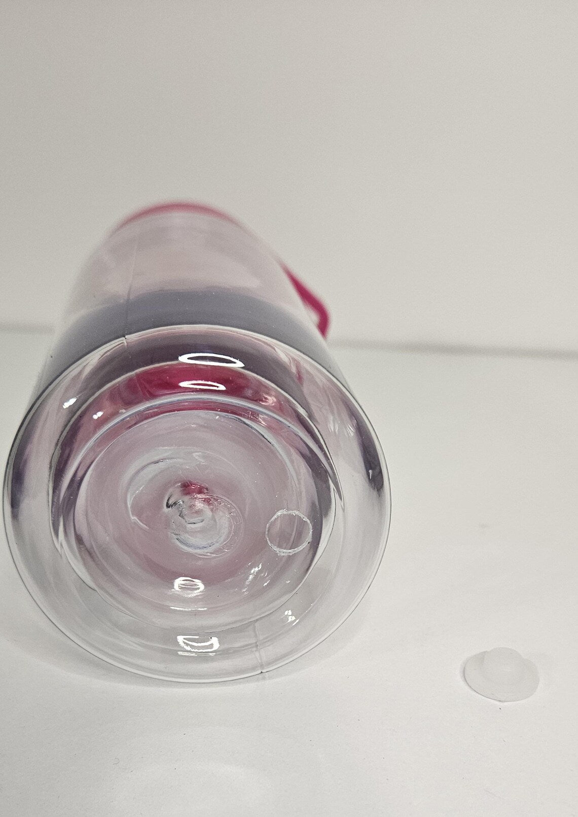 Plastic 10 oz Snow Globe tumbler with plug