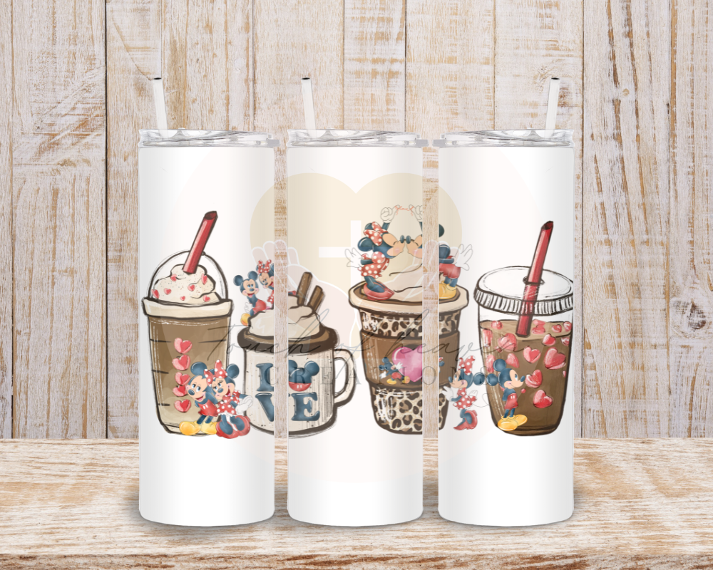 Mickey & Minnie Leopard Sublimation Print