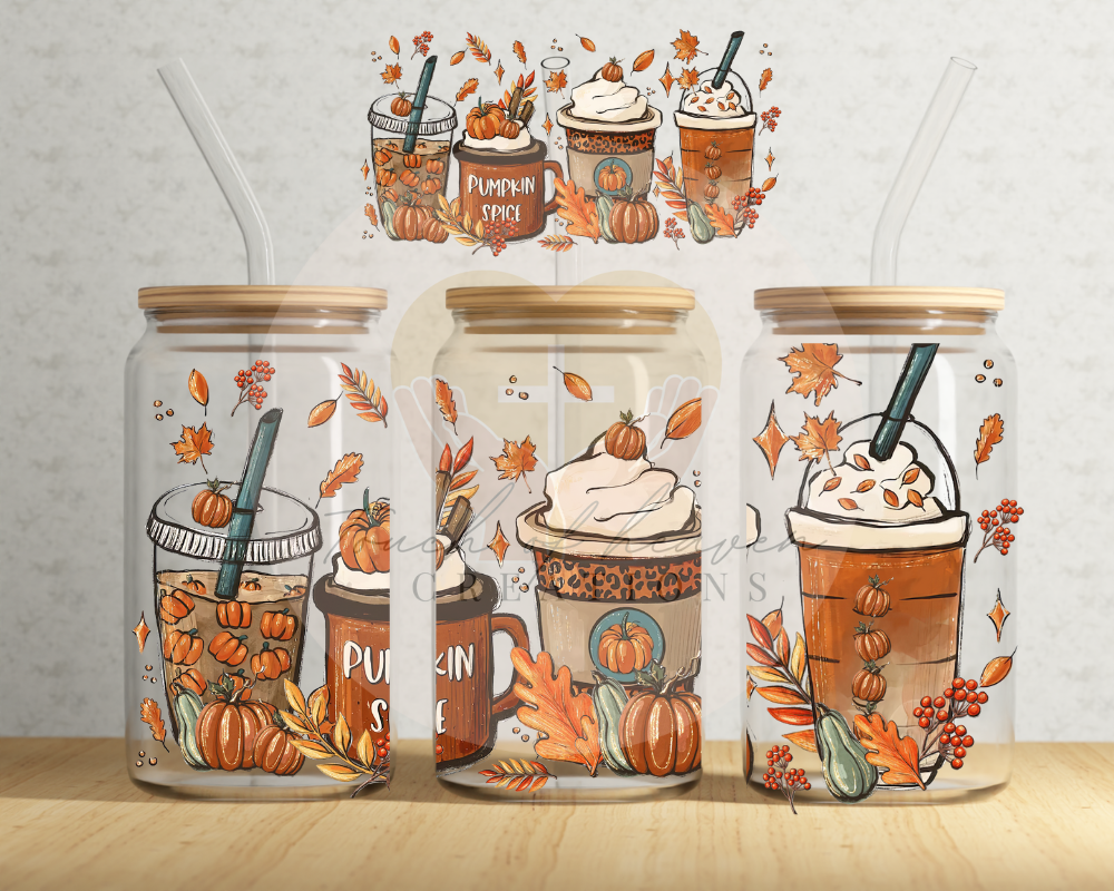 Fall pumpkin spice lattes