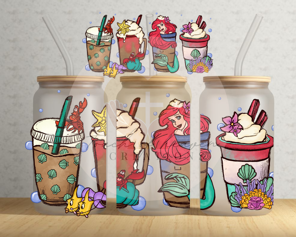 Mermaid under the sea Sublimation Print