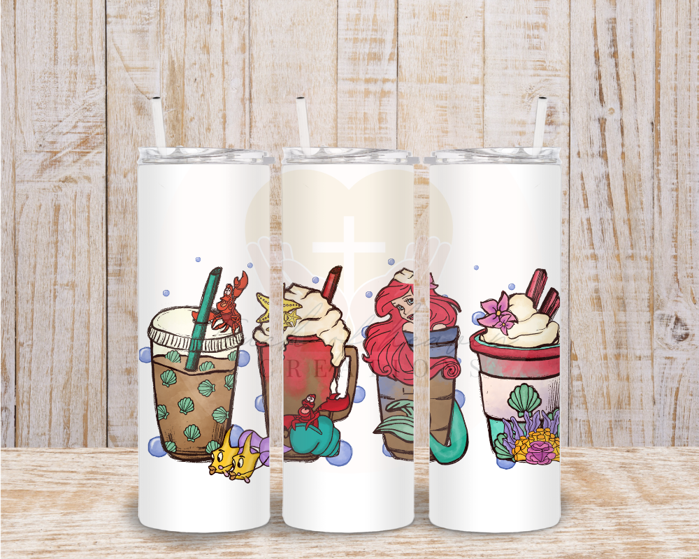 Mermaid under the sea Sublimation Print